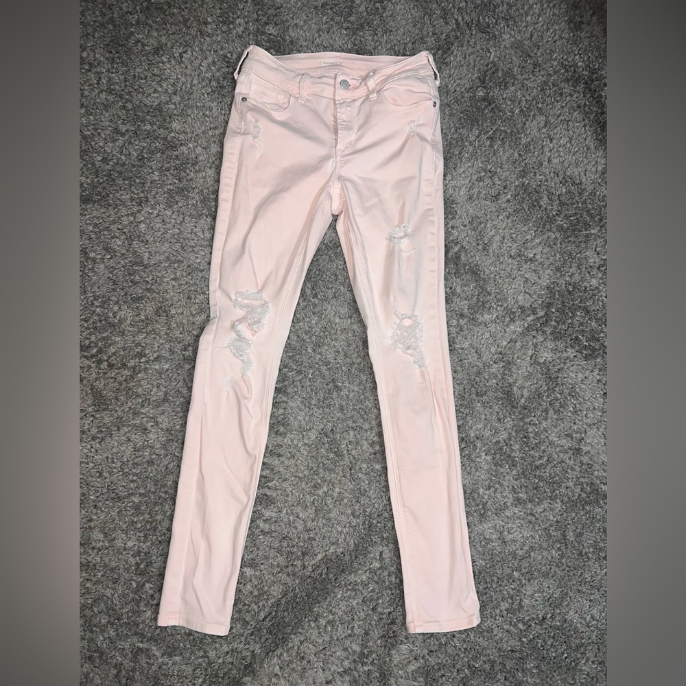 Women’s Old Navy Pink Ripped Jeans size 4